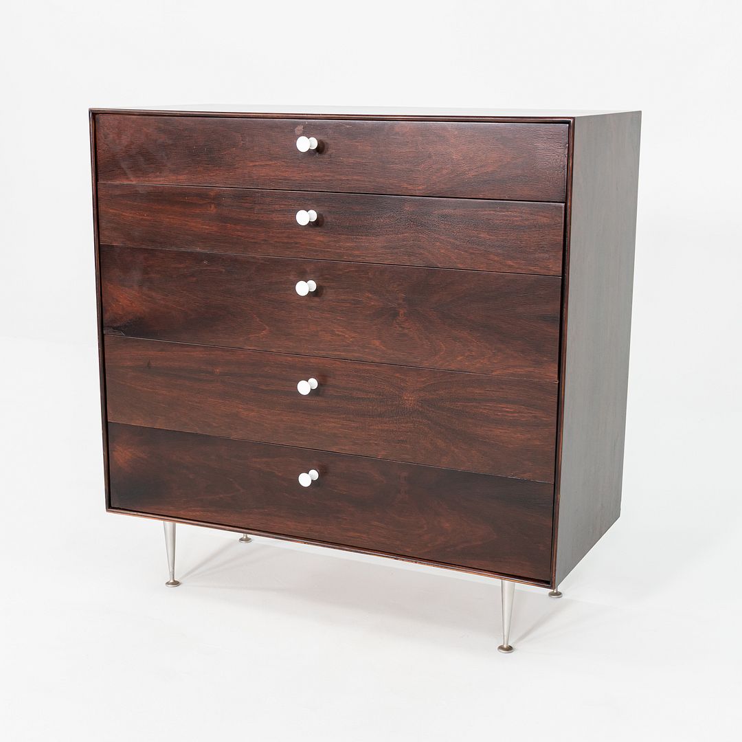 1950s George Nelson for Herman Miller Thin Edge Rosewood Five-Drawer Dresser