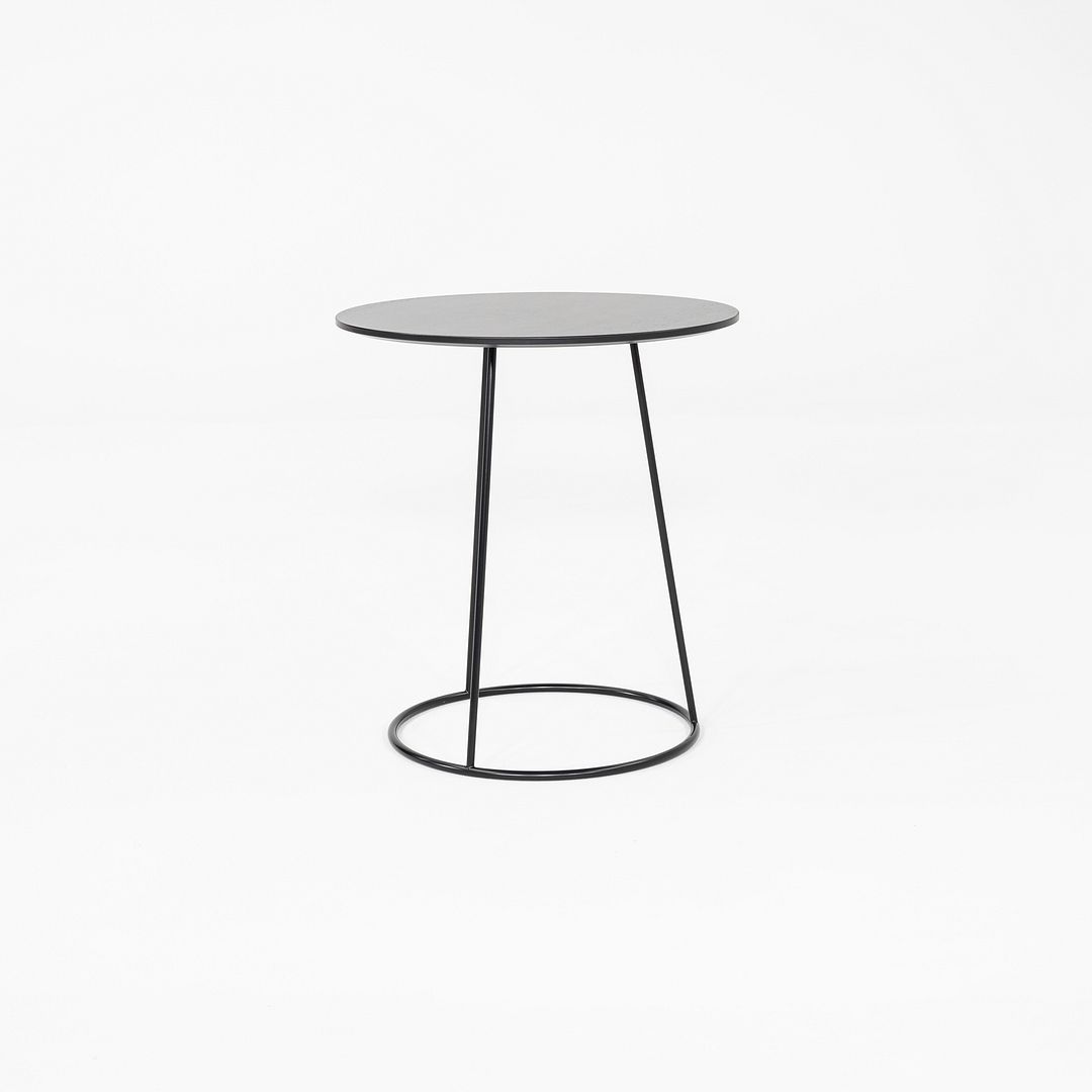2019 Pair of Monica Forster for Swedese Breeze Side Tables in Black Wood 18 in