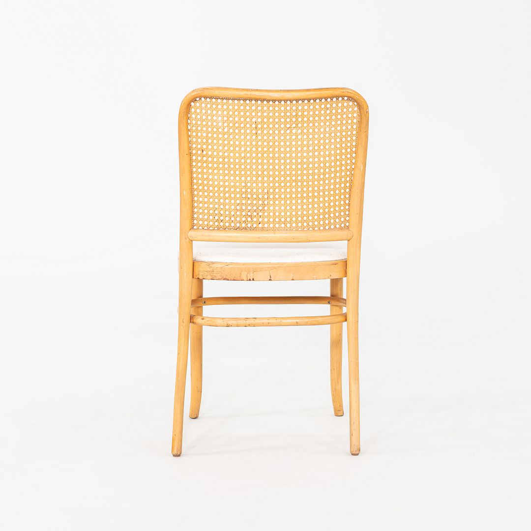 1950s Pair of Caned Prague Dining Chairs, Model 811, by Josef Frank for Thonet