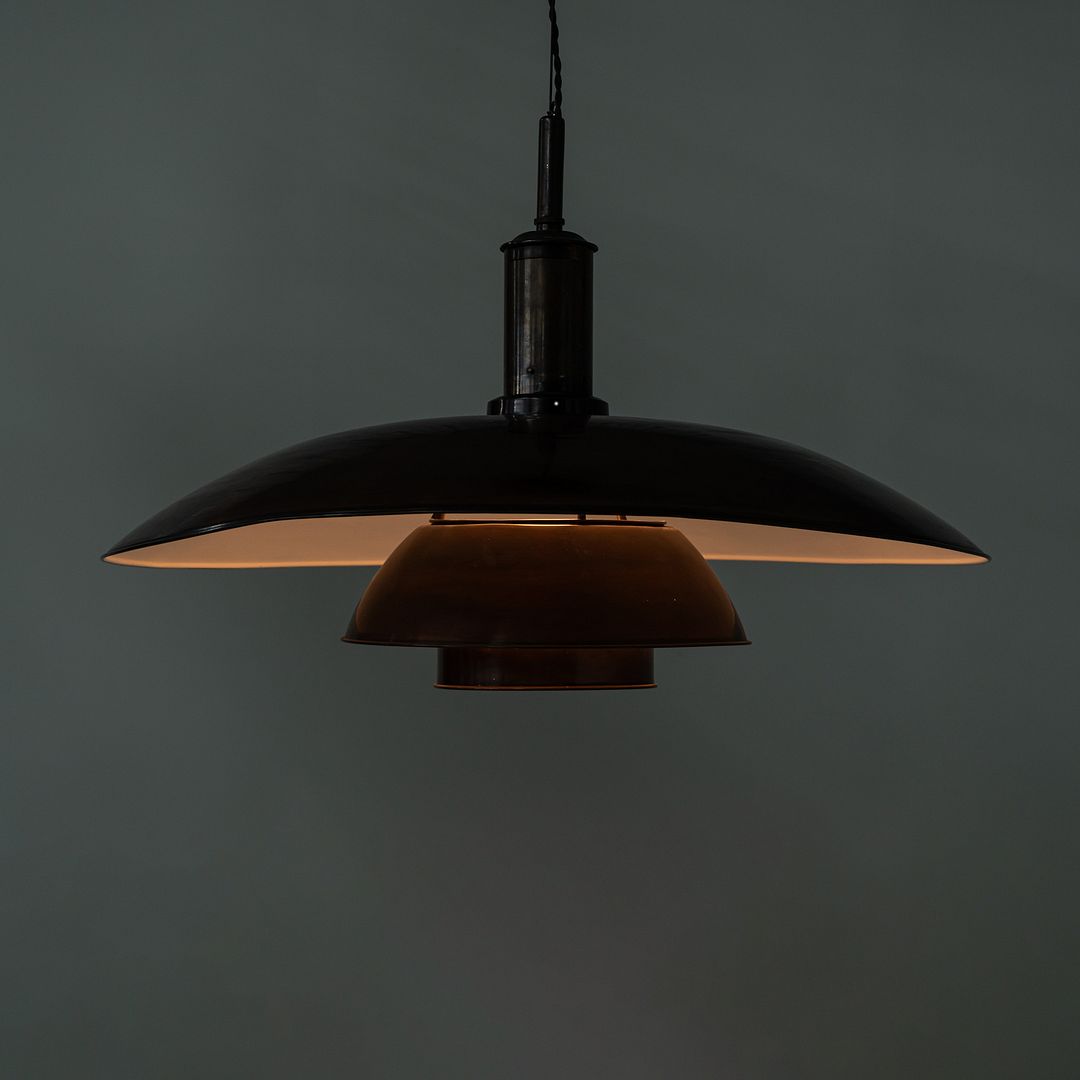 1930s Poul Henningsen Louis Poulsen Copper 'Tennis Lamp' Pendant Model PH 8/6