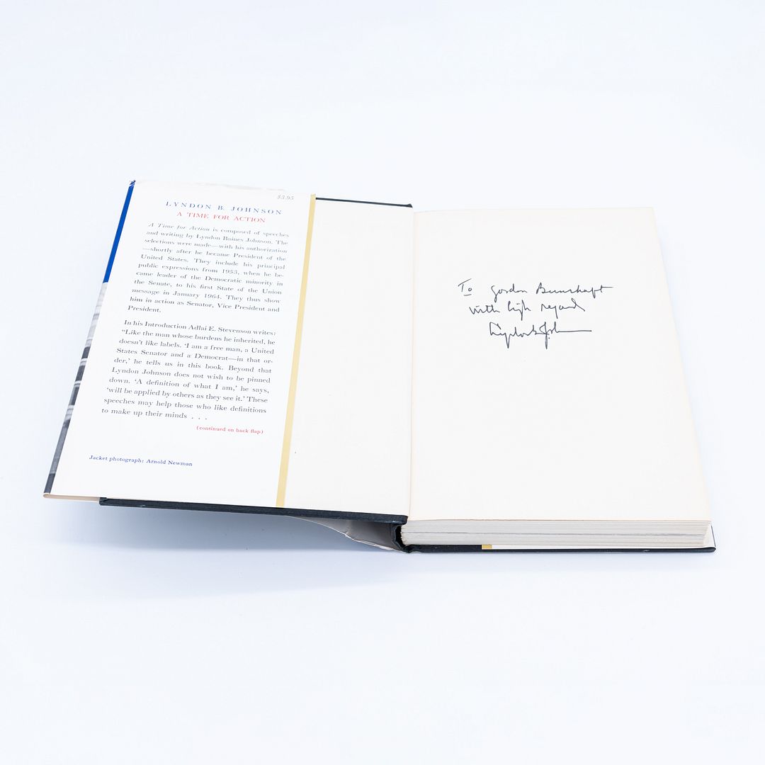 C. 1966 Three Books by President Lyndon B. Johnson Signed and Inscribed to Gordon Bunshaft of SOM