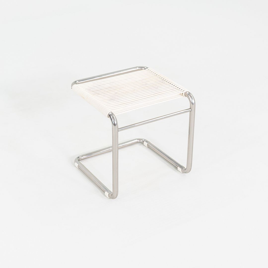 1950s Andre Dupre for Knoll Bauhaus Tubular Steel and Cord Cantilever Stool