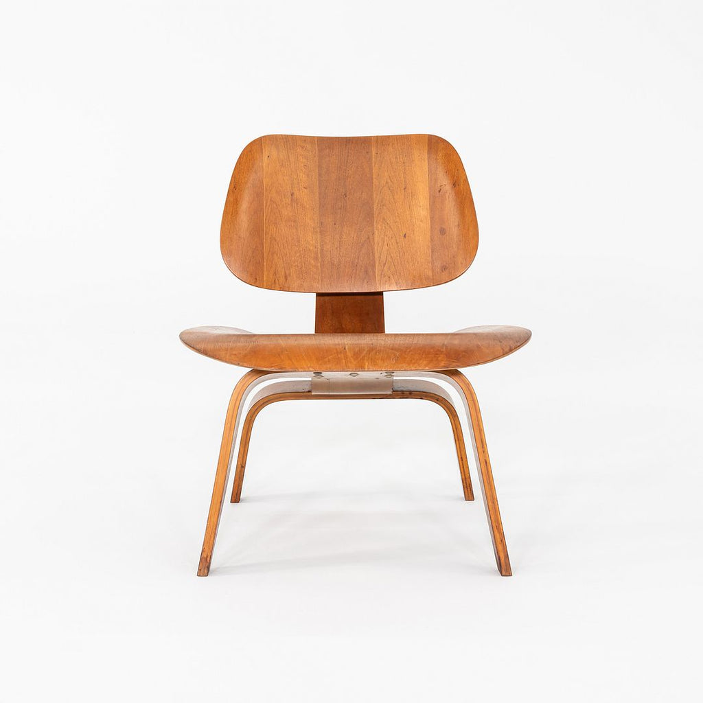 SOLD C. 1947 Herman Miller Evans Eames LCW Lounge Chair Walnut w/ 5-2-5 Screw Pattern
