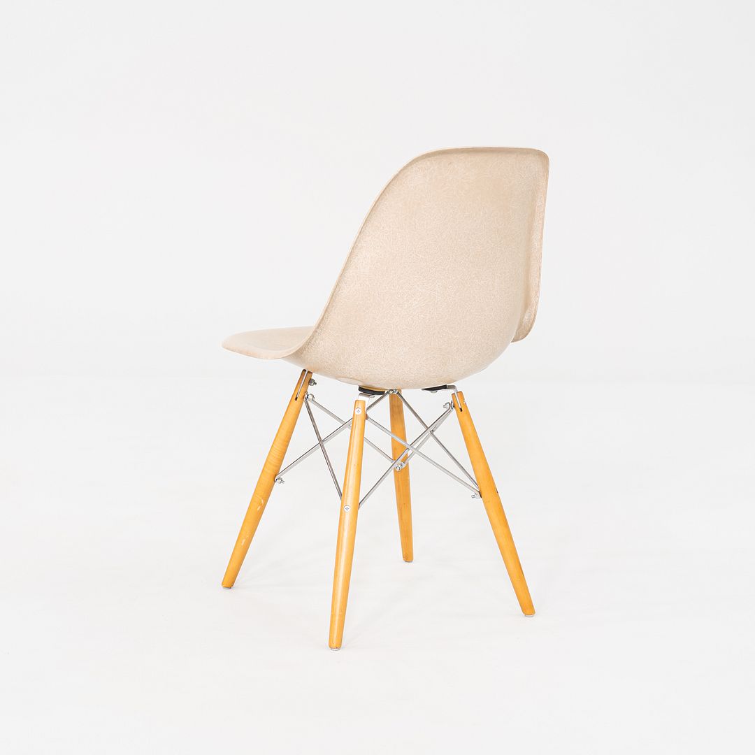 2016 Eames Modernica Beige Fiberglass Dining Chair w/ Eiffel Bases 3x Available