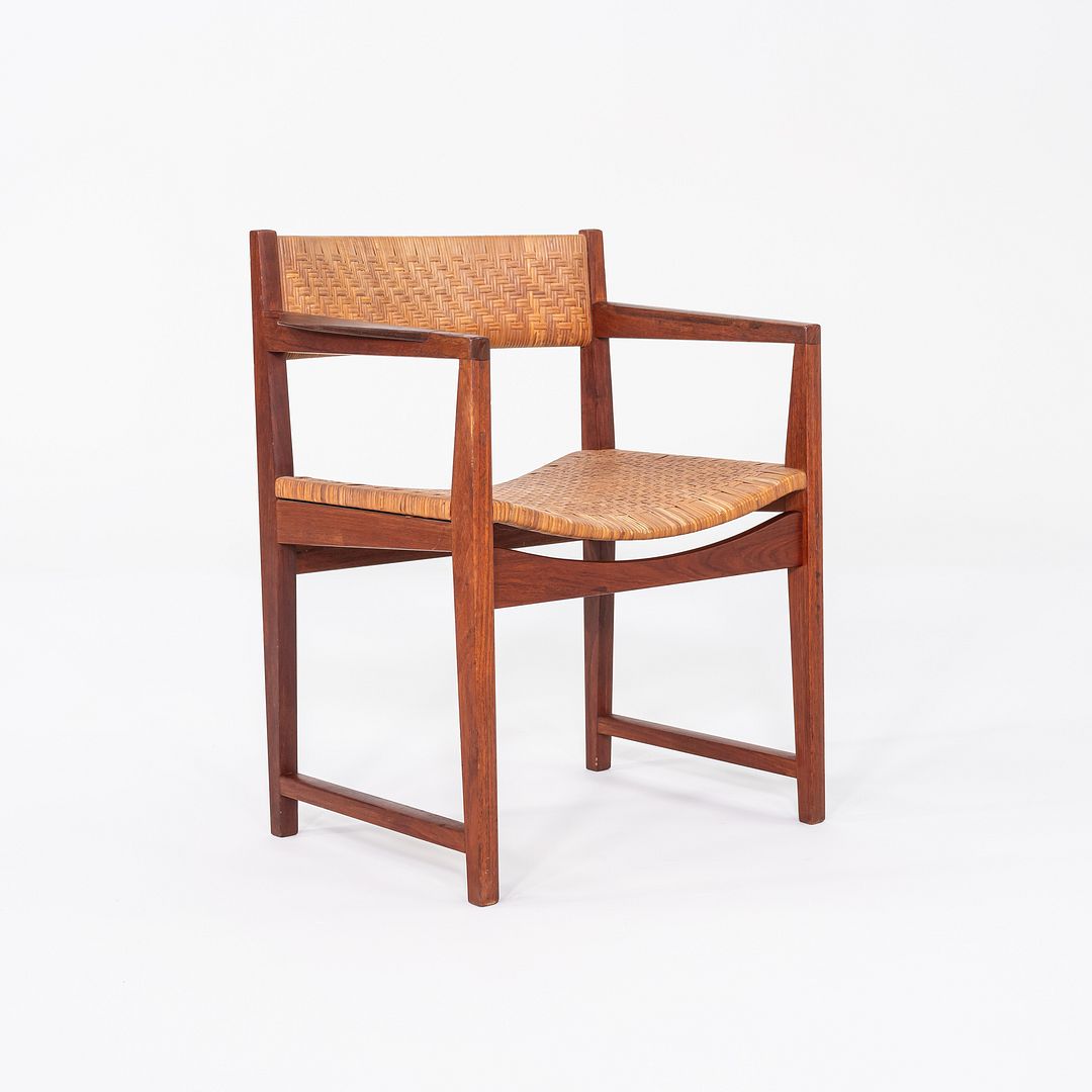 C. 1958 Peter Hvidt & Orla Molgaard-Nielsen for Soborg Dining Arm Chair in Teak