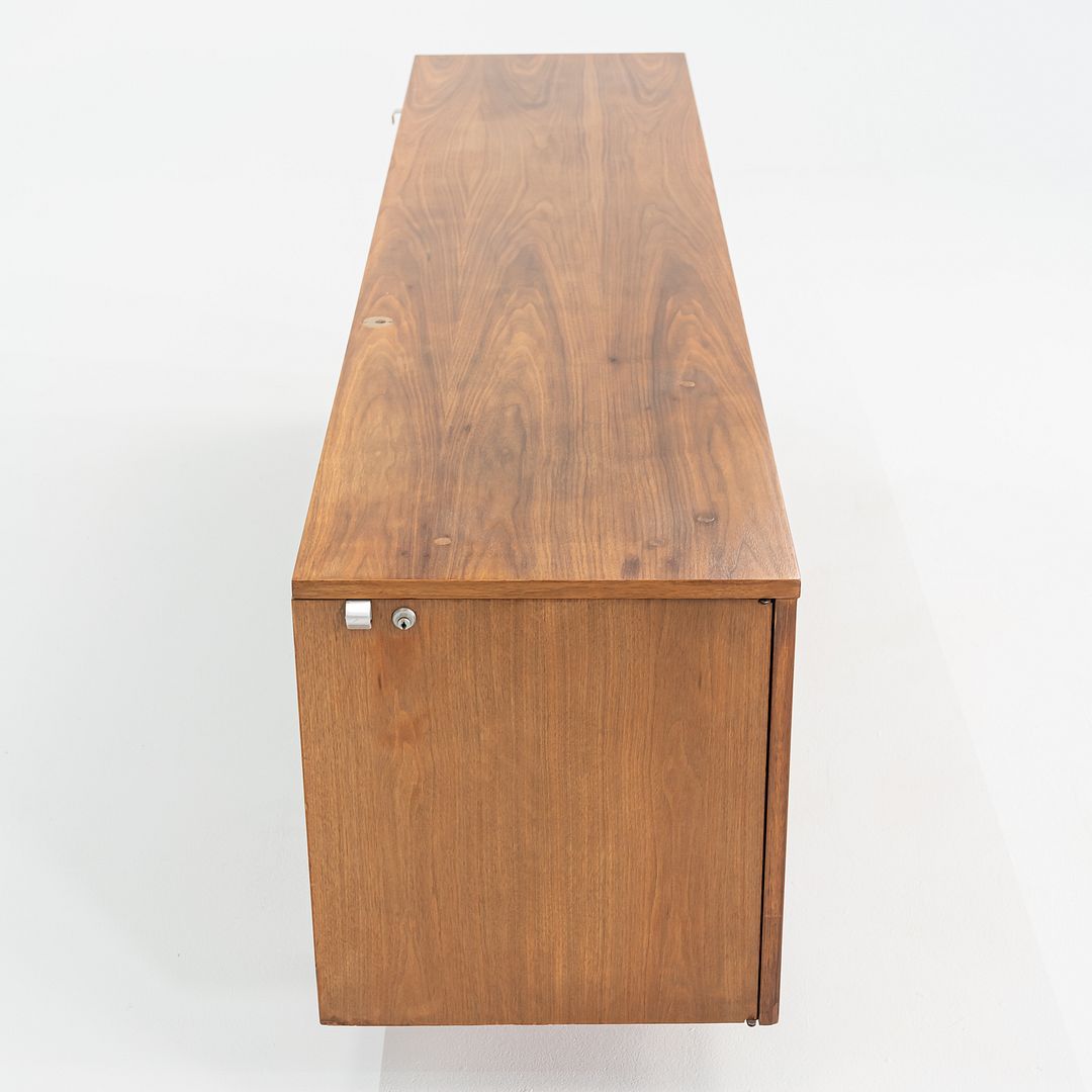 1950s George Nelson for Herman Miller Walnut and Steel Credenza 80x18 inches