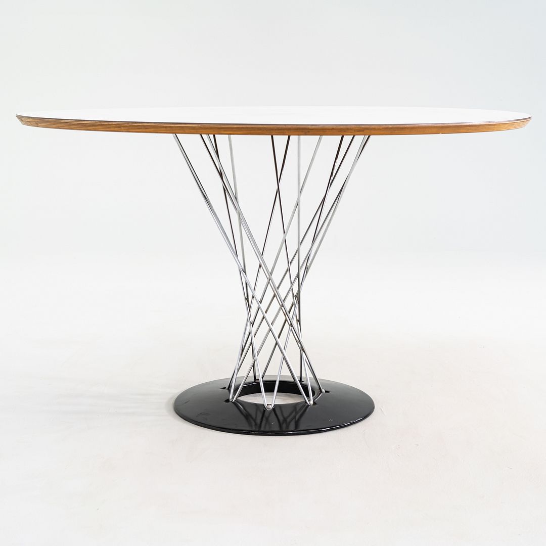 1970s Isamu Noguchi for Knoll 48" Cyclone Dining Table with White Laminate Top