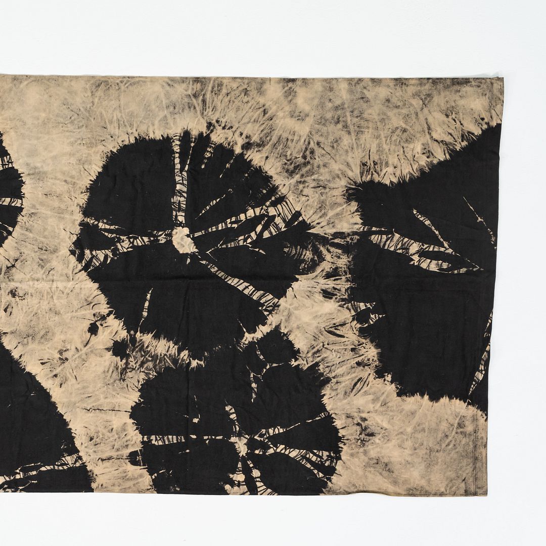 SOLD 1950s Shibori Block Print Fabric Attributed to Laverne Originals by Laverne's