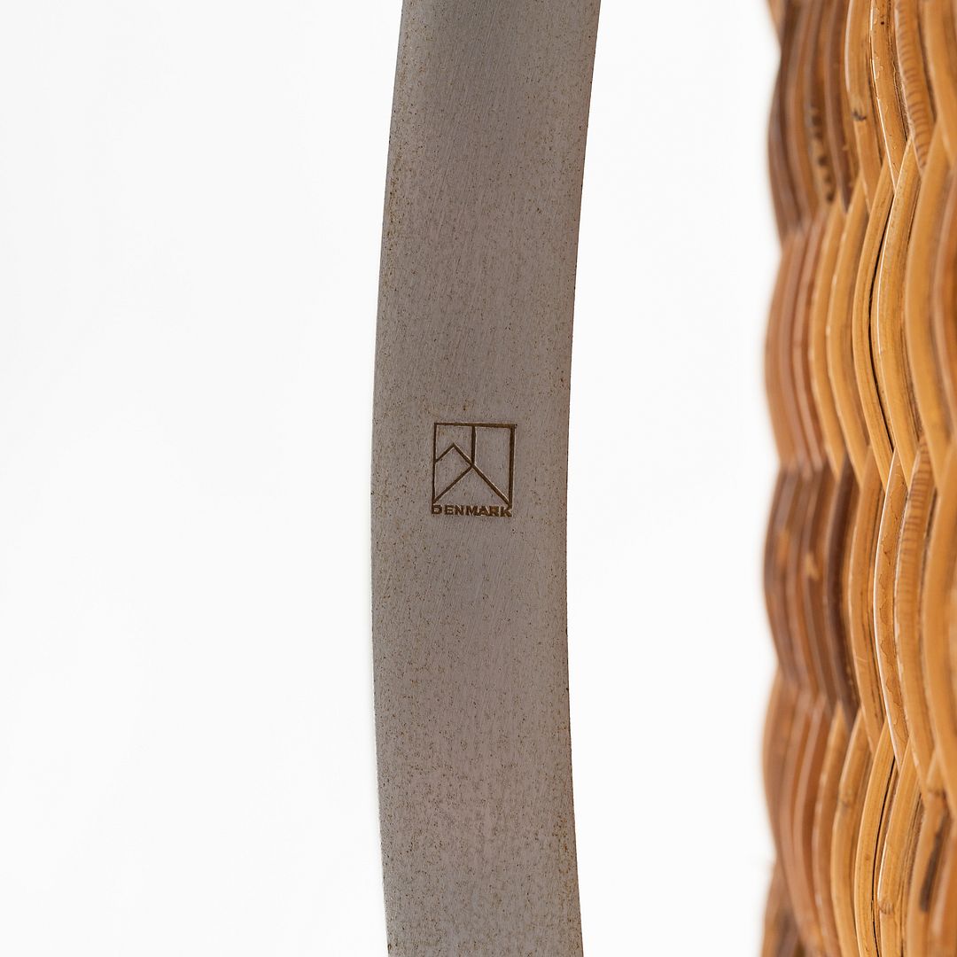 SOLD 1960s Pair of Poul Kjaerholm for E. Kold Christensen PK 22 Wicker Lounge Chairs