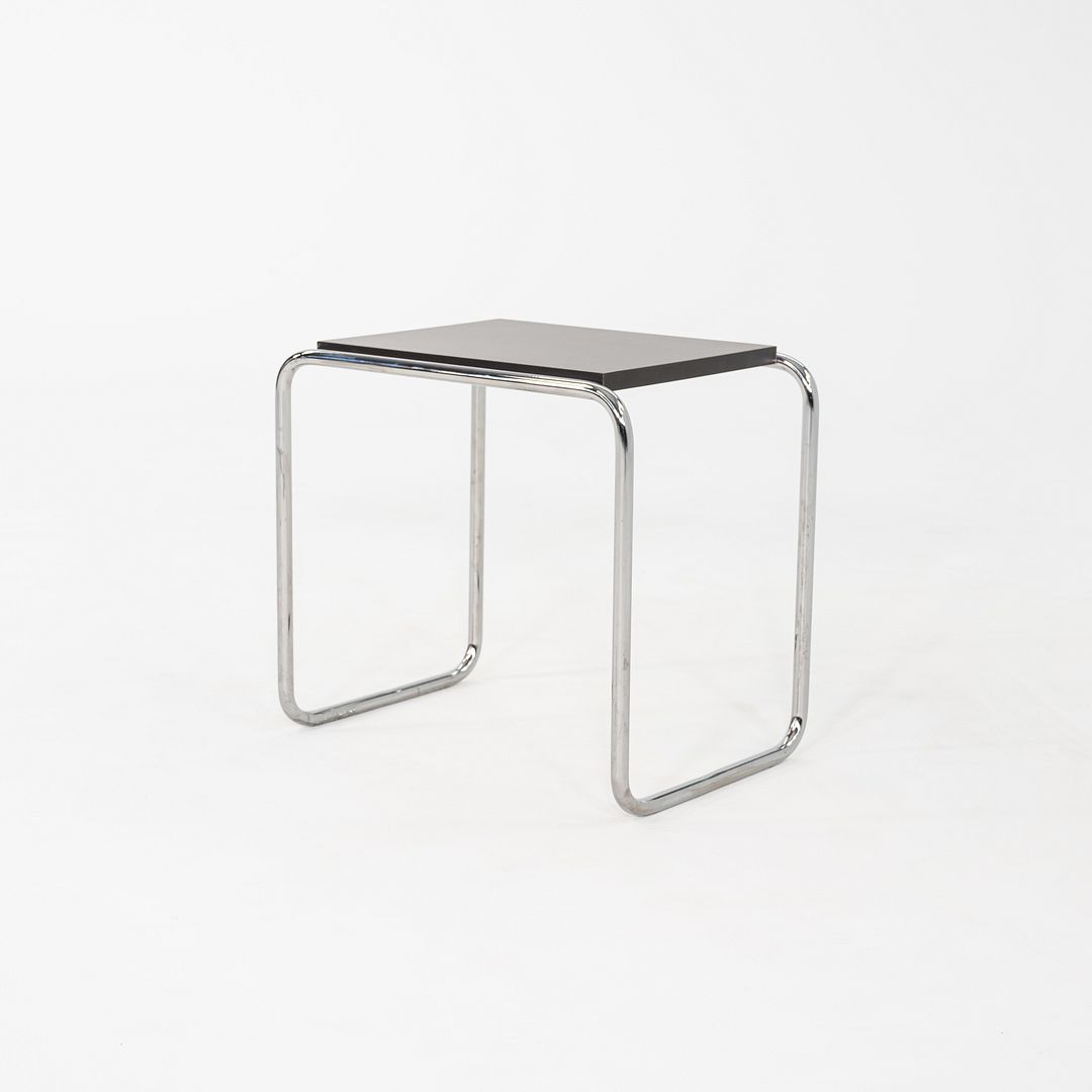 1990s Marcel Breuer for Thonet Laccio Side Table in Black 12+ Available