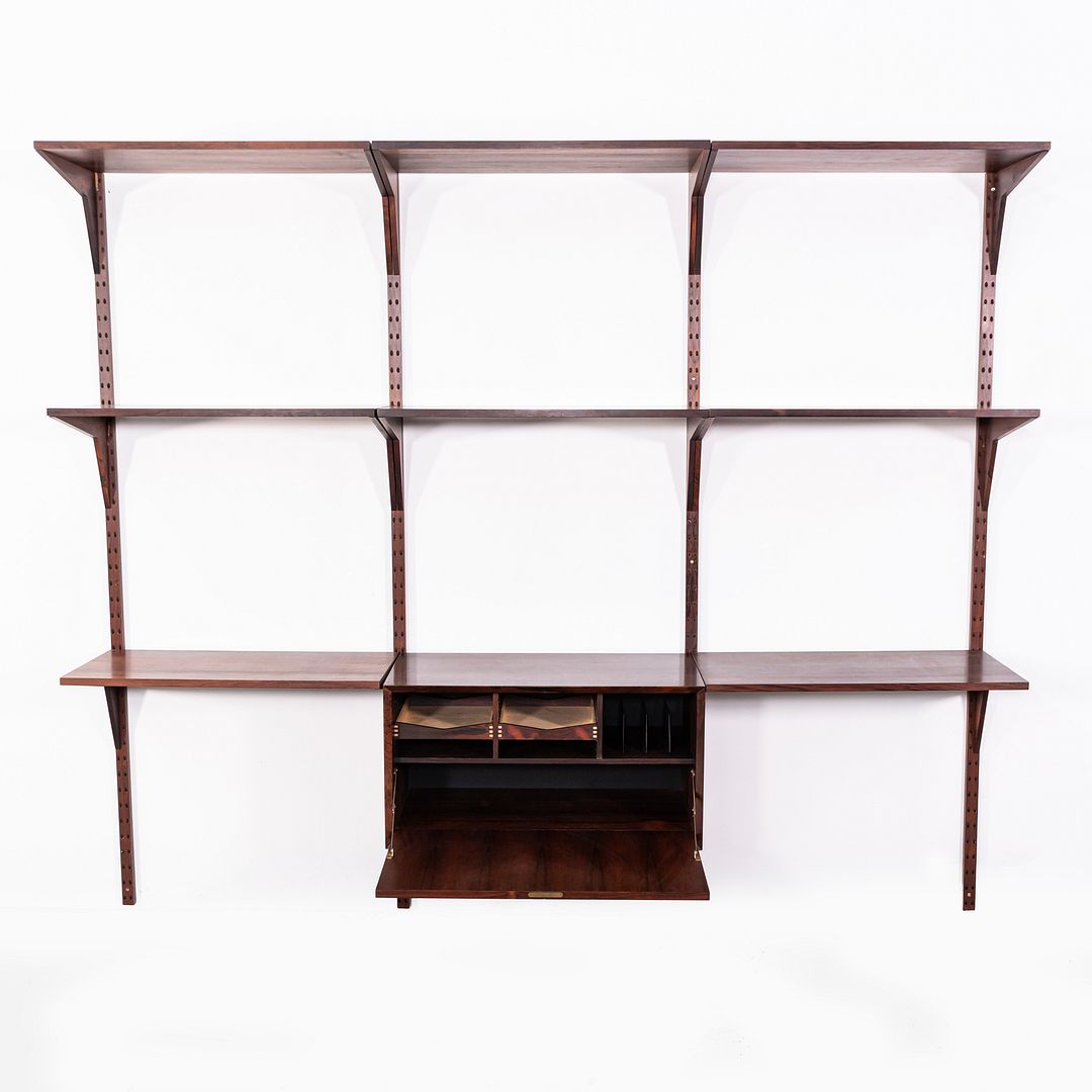 1960s Poul Cadovius System CADO Modular Storage Wall Unit w/ Cabinet in Rosewood