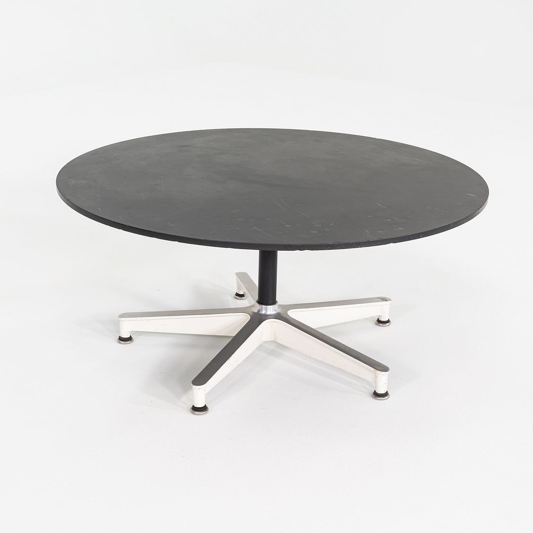 1955 Eames Herman Miller Contract Base Occasional Table w/ Black Honed Stone Top