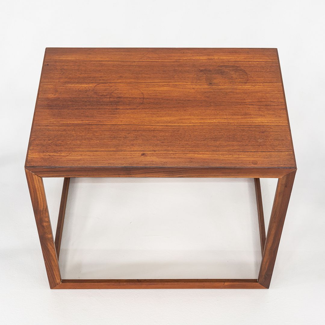 1960s Set of Three Teak Nesting Tables by Jorgen Baekmark for Poul Christiansen