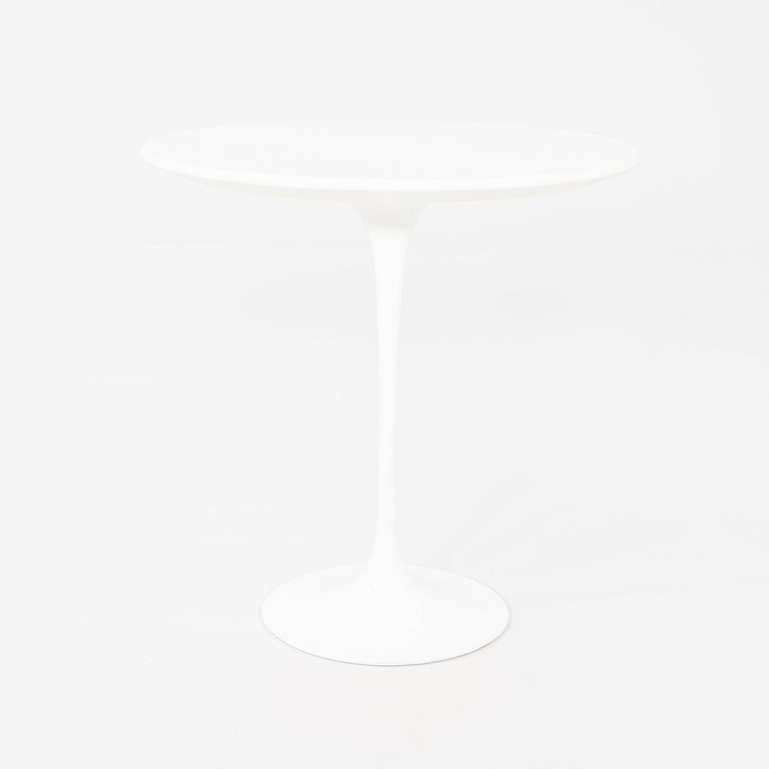 2010s Knoll Eero Saarinen Tulip Side Table with 20" Round Laminate Top in White