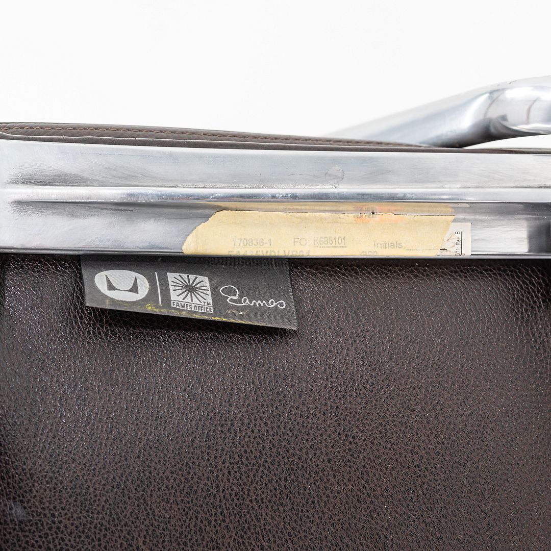 2009 Herman Miller Eames Soft Pad Management Desk Chair Brown Leather 7x Avail