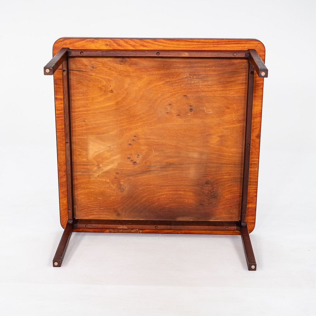 1960s Jack Cartwright for Founders Square End / Coffee Table in Walnut 32 x 32"