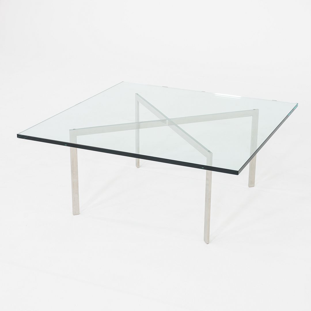 1960s Mies van der Rohe for Knoll Barcelona Coffee Table Stainless Steel & Glass