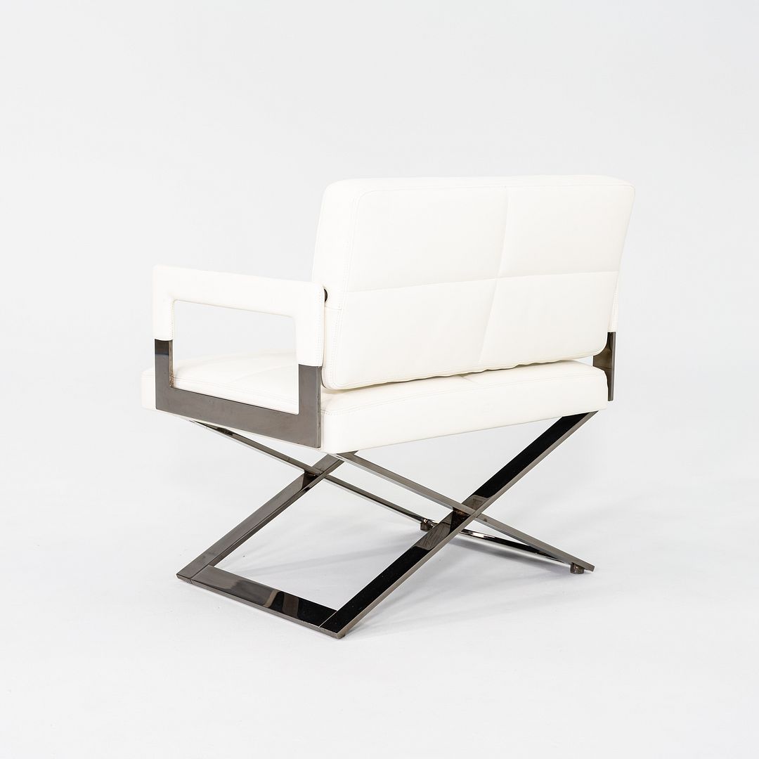 2018 Pair of Jean-Marie Massaud for Poltrona Frau Aster X Lounge Chairs Leather