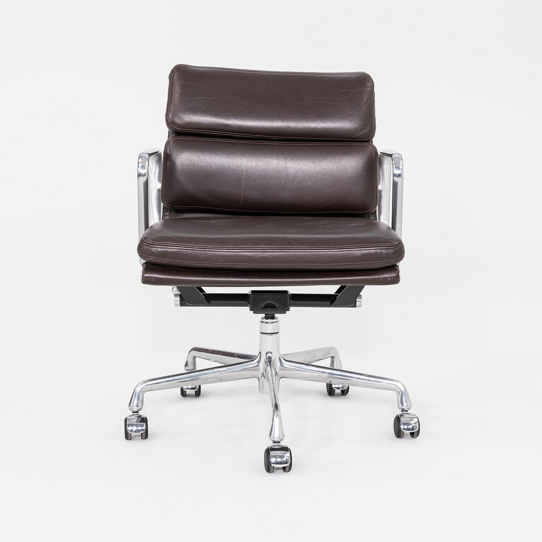 2009 Herman Miller Eames Soft Pad Management Desk Chair Brown Leather 7x Avail