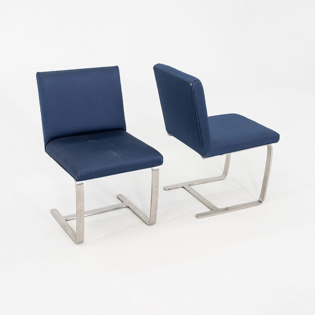 1959 Pair of Mies van der Rohe Brno Armless Chairs from Four Seasons Restaurant