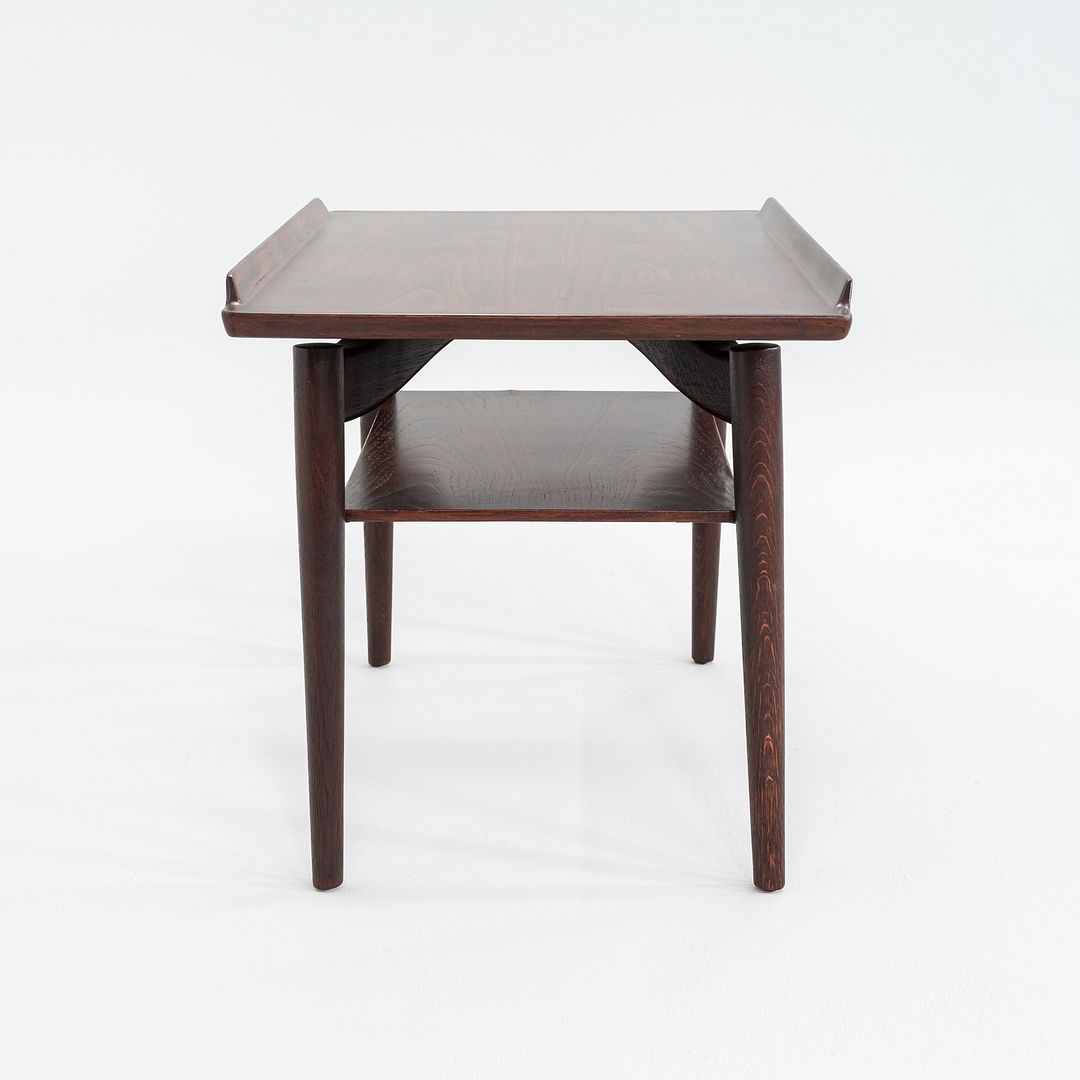 1960s Arne Vodder for George Tanier T9 Side / End Table Teak & Oak 30x19 Inches