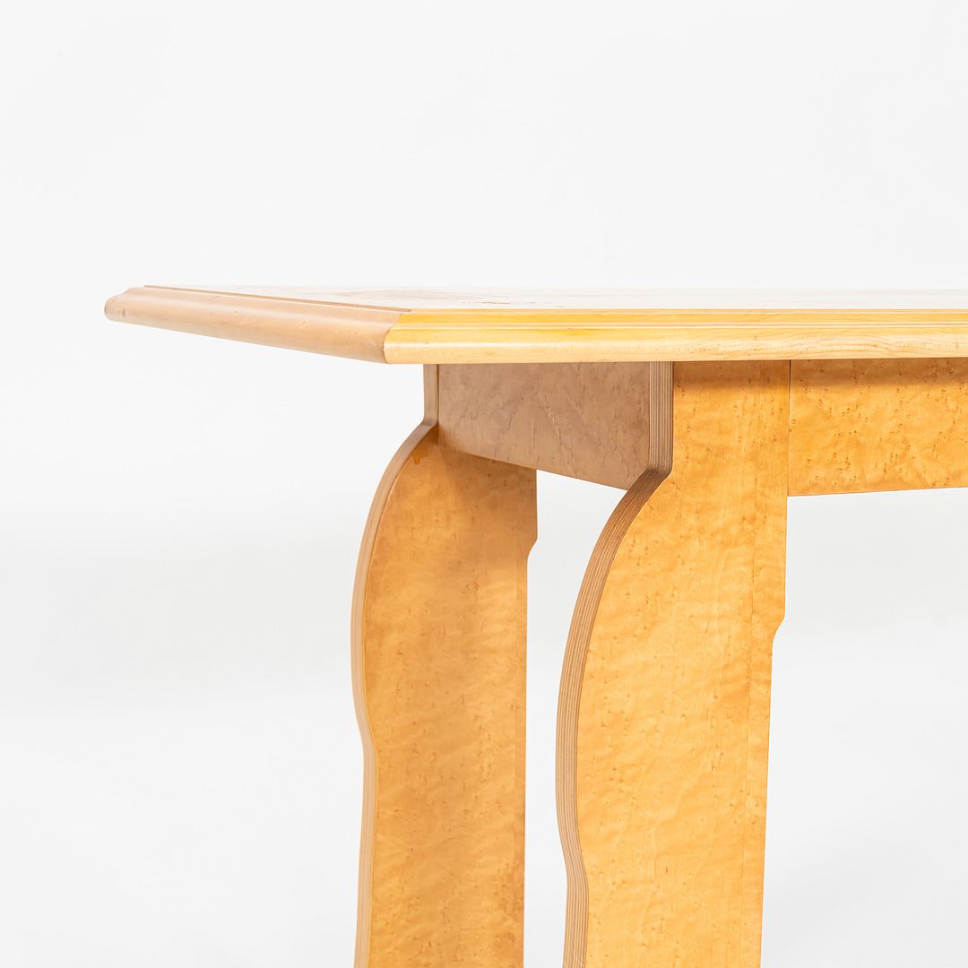 1984 Robert Venturi and Denise Scott Brown for Knoll Postmodern Console Table in Birdseye Maple