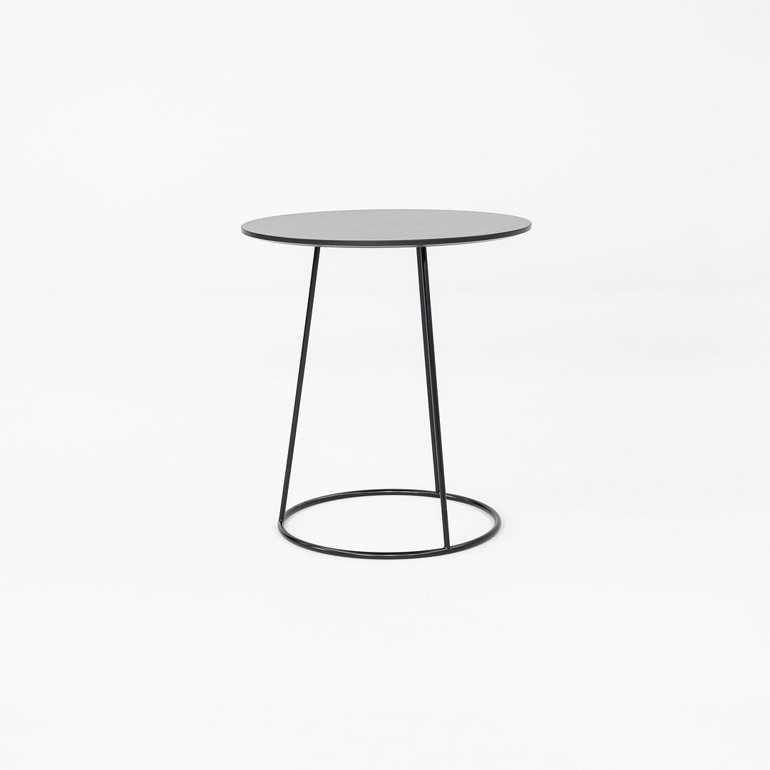 2019 Pair of Monica Forster for Swedese Breeze Side Tables in Black Wood 18 in