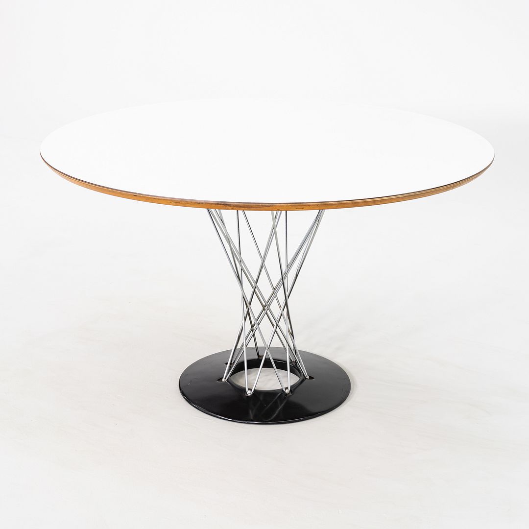 1970s Isamu Noguchi for Knoll 48" Cyclone Dining Table with White Laminate Top