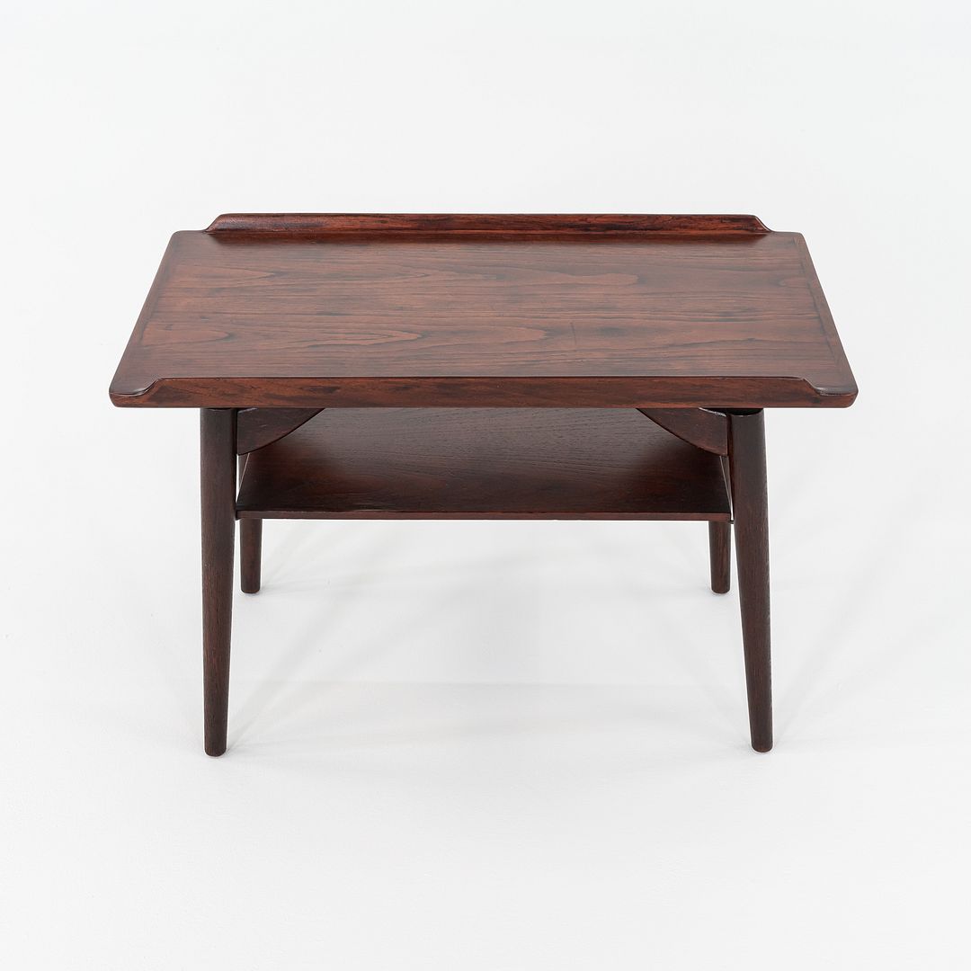 1960s Arne Vodder for George Tanier T9 Side / End Table Teak & Oak 30x19 Inches