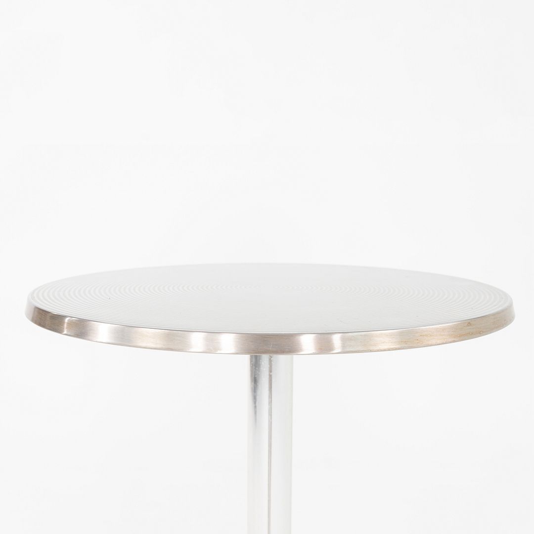 2000s Jorge Pensi for Knoll & AMAT3 High Top Dining / Cafe / Bar Table in Aluminum 24" 3x Available