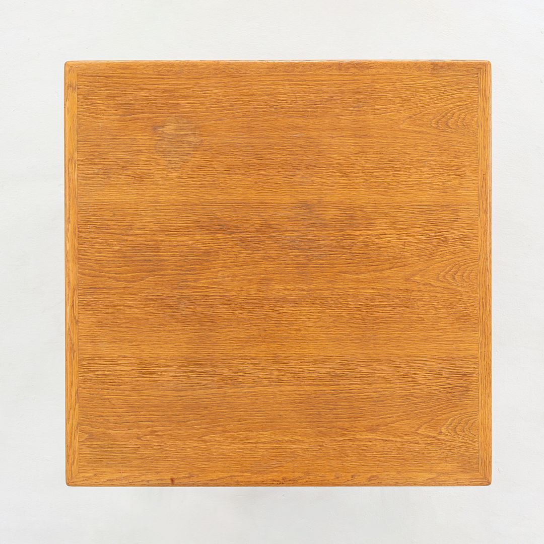 1978 Bill Stephens for Knoll 1300 Series Side End Table in Oak w/ Bentwood Legs