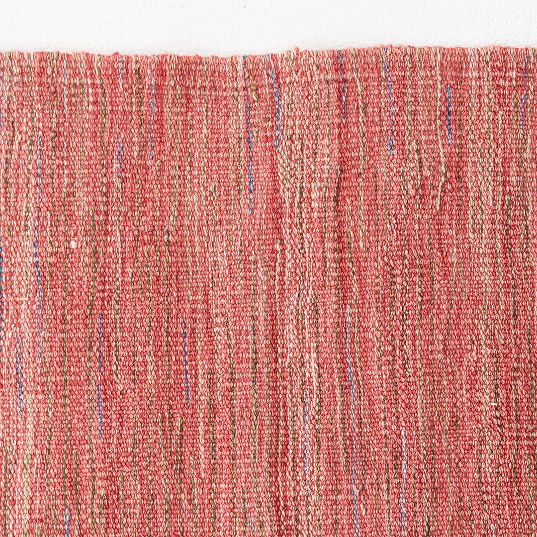 2003 Michaelian & Kohlberg KCast Red Hand Knotted Wool Rug from Genzyme 4x10ft