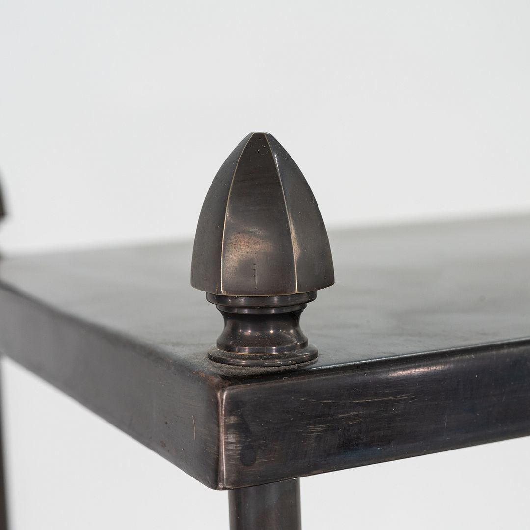 WYETH Regency-Style Antique Etagere Crafted in Zinc-Coated Galvanized Steel