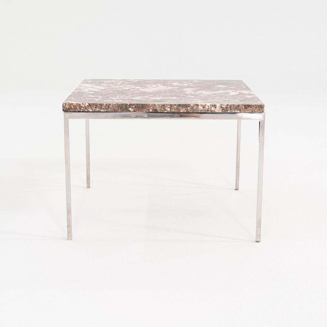 1966 Gordon Bunshaft & Davis Allen for SOM Marble & Steel Side Table Model TA-41
