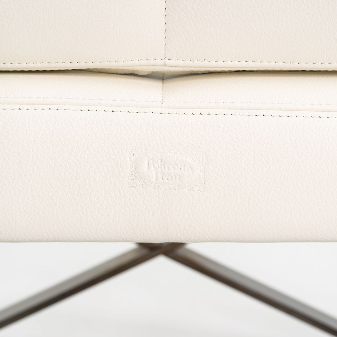 2018 Pair of Jean-Marie Massaud for Poltrona Frau Aster X Lounge Chairs Leather