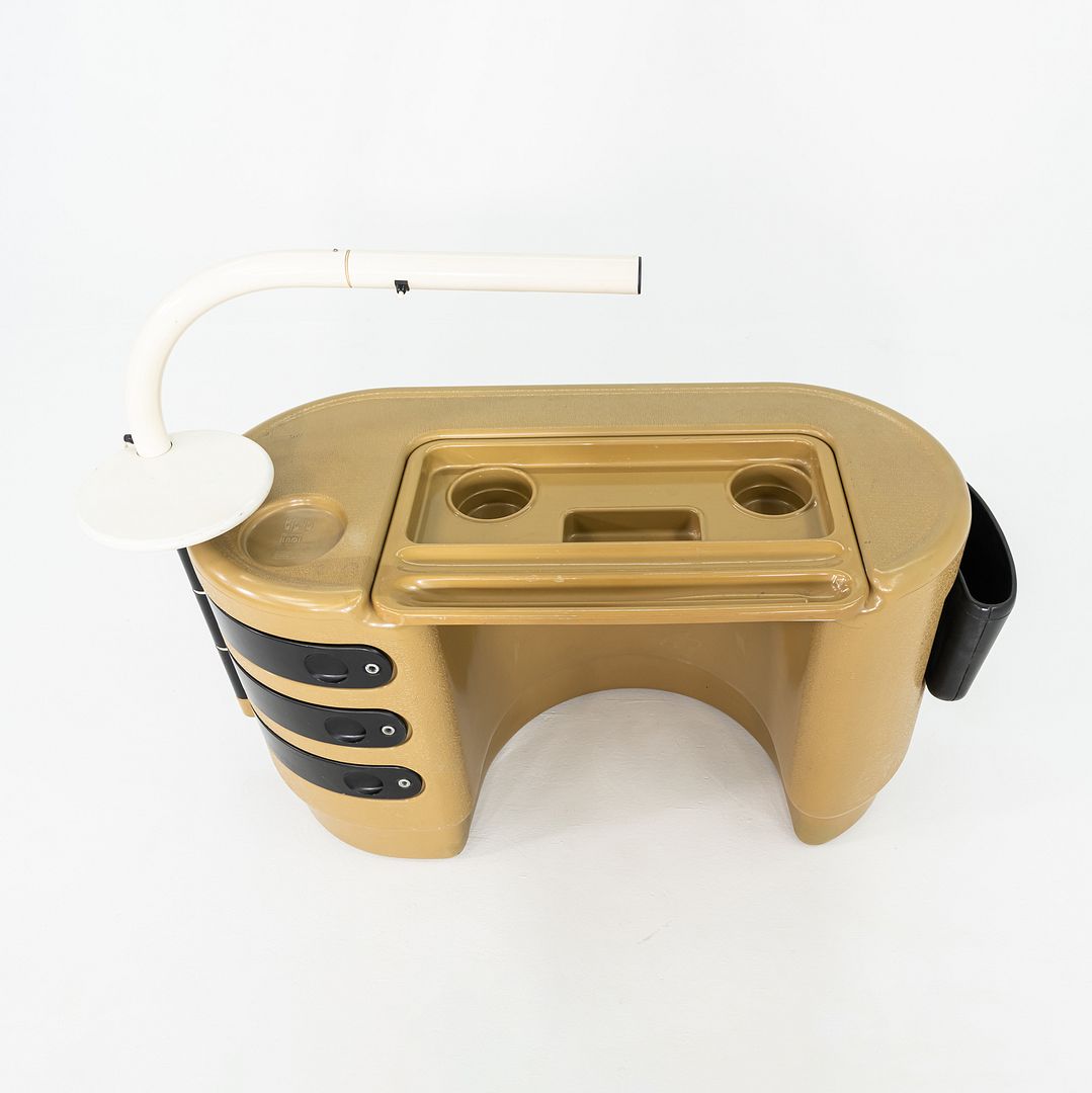 1970s Ernest H. Igl for Bayer AG 'Hadi' Space Age Writing Desk and Side Chair