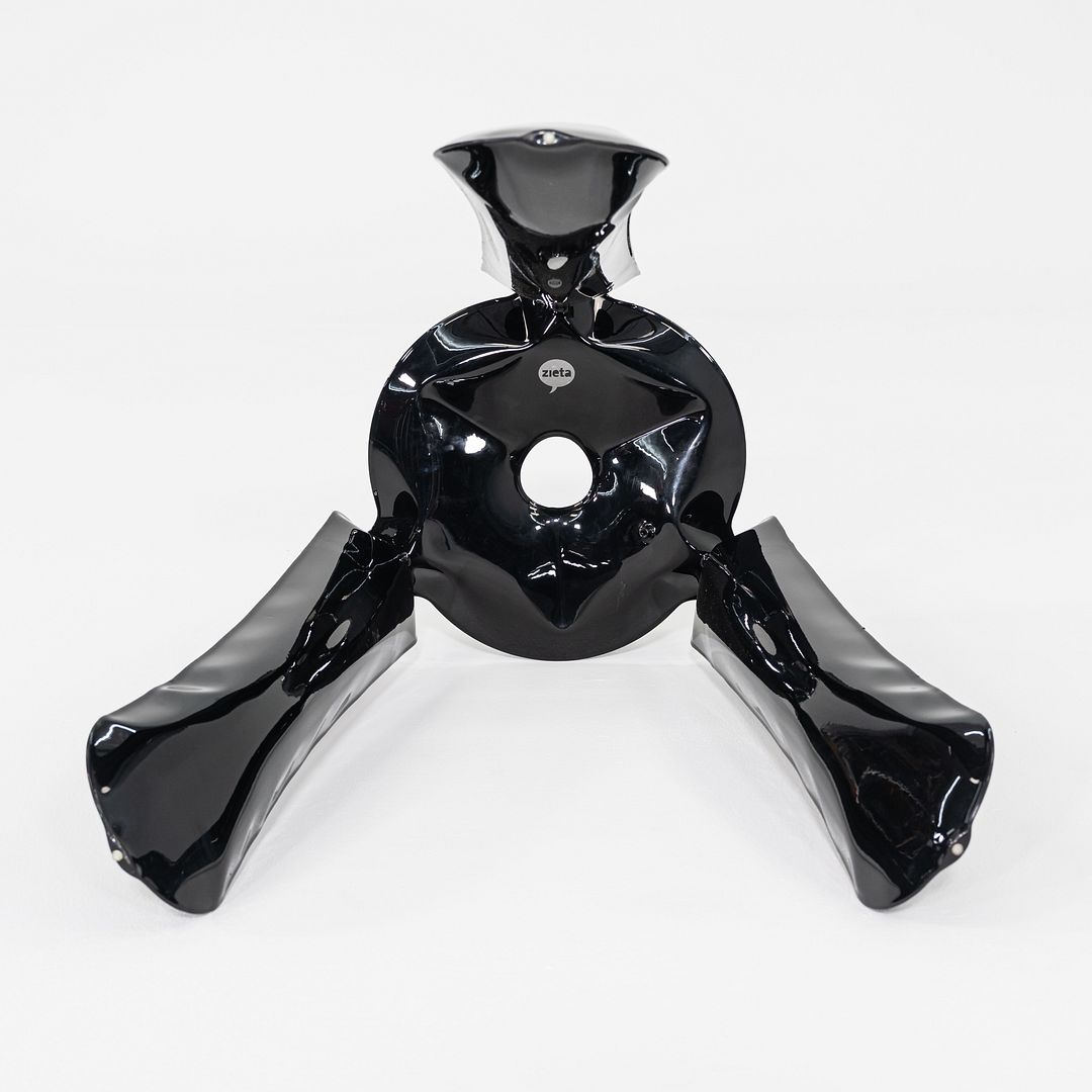 2020s Oskar Zieta for Zieta Plopp Counter Stool Steel w/ Black Finish 8x Avail