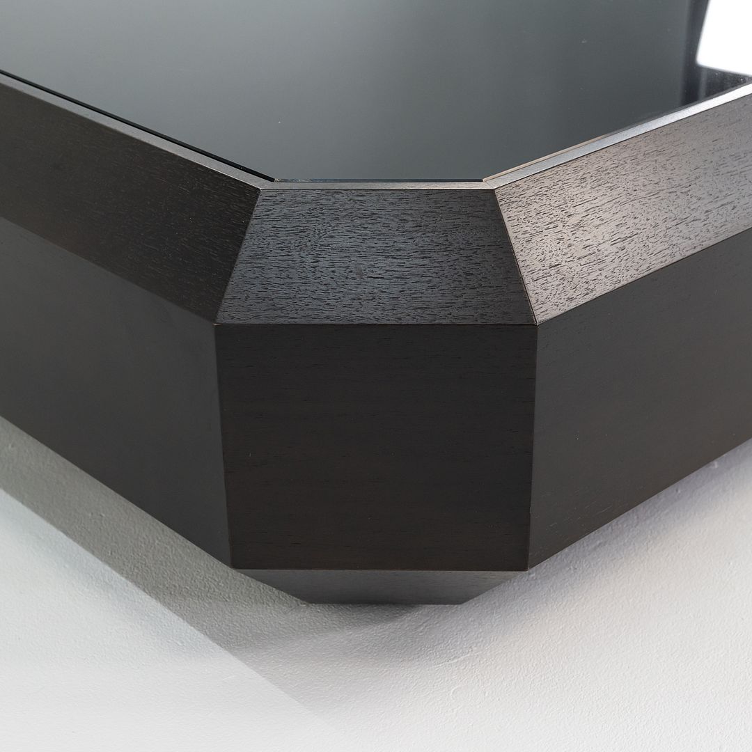 2013 Brad Ascalon for Holly Hunt Ten Carat Coffee Table in Walnut with Glass Top