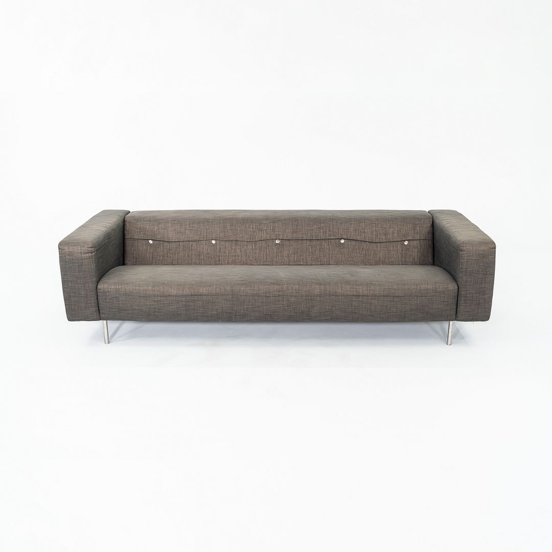 2000s Marcel Wanders for MOOOI Bottoni Three Seat Sofa in Grey Fabric