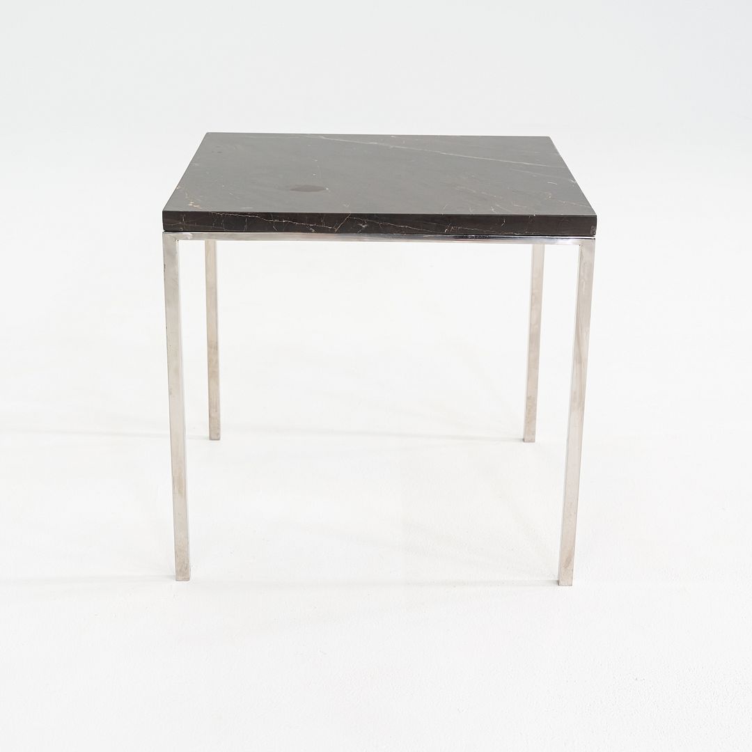 1966 Gordon Bunshaft & Davis Allen for SOM Marble & Steel Side Table Model TA-35
