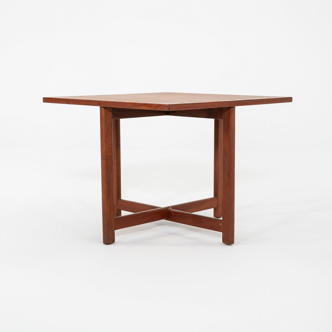 1960s Durup Polstermobelfabrik Danish Teak Square End or Side Table 24.5 inches