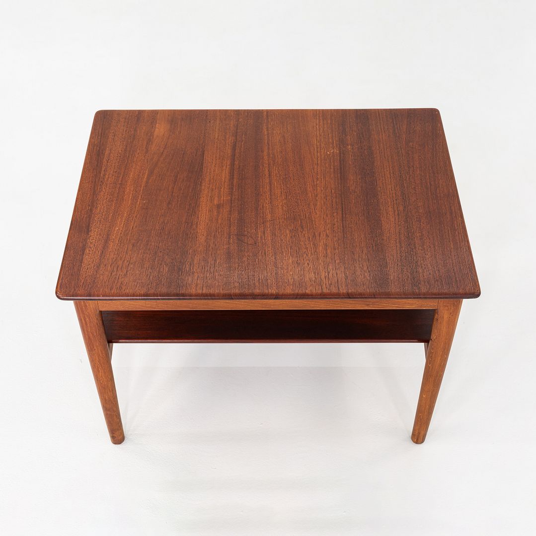 SOLD C. 1959 Hans Wegner for Johannes Hansen Teak & Oak End/Side Table 21 x 29 Inches