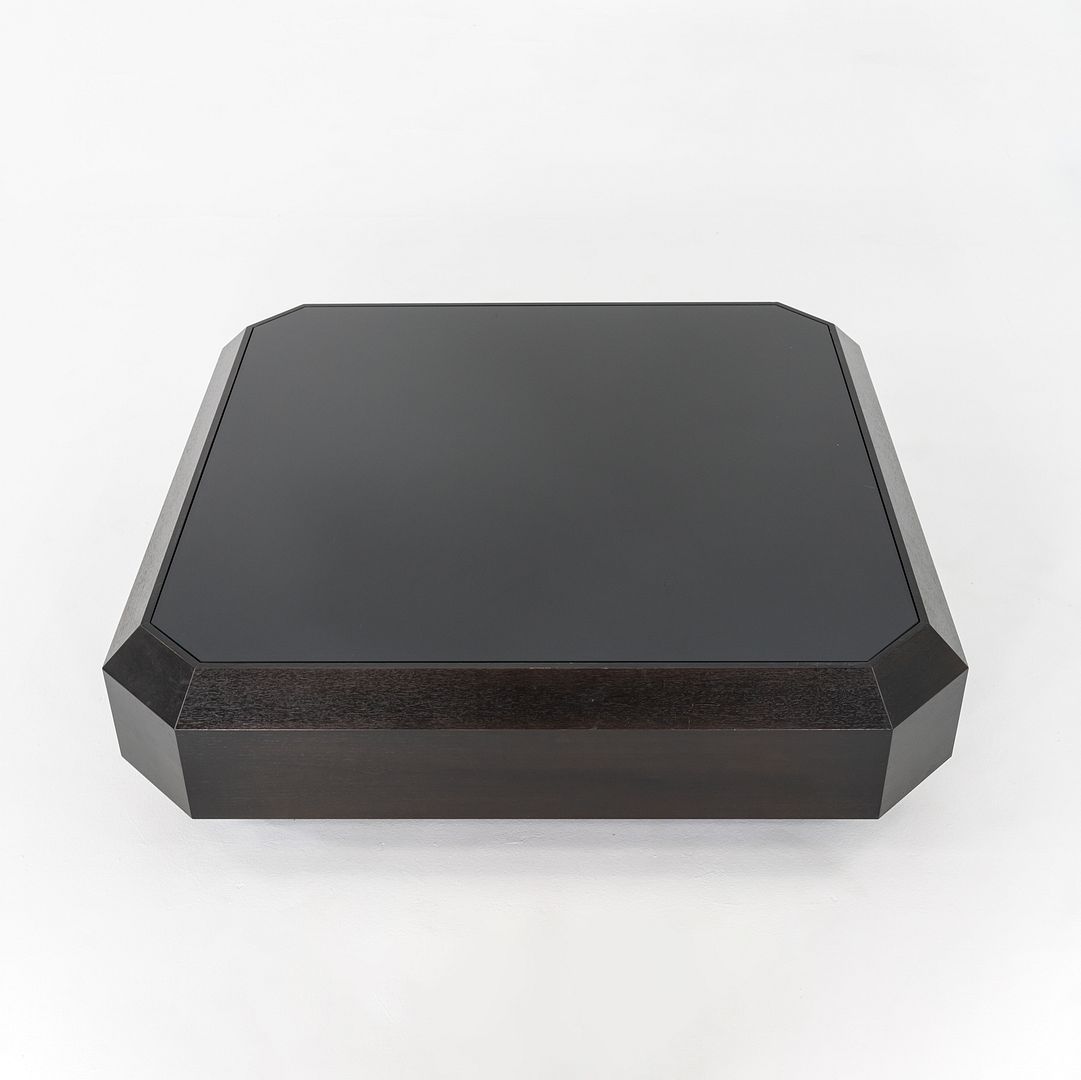 2013 Brad Ascalon for Holly Hunt Ten Carat Coffee Table in Walnut with Glass Top