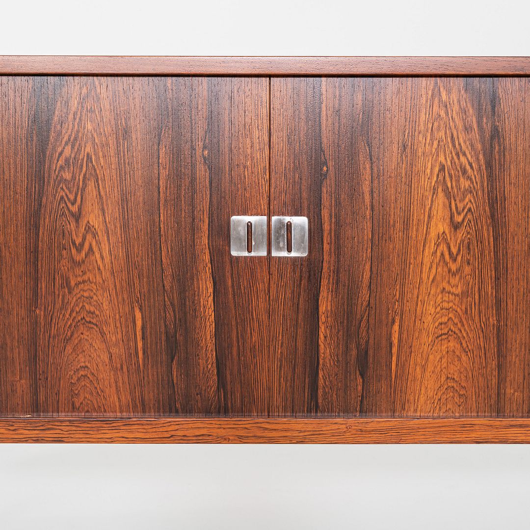 1960s Hans Wegner for RY Mobler President Tambour Credenza Rosewood, Refinished