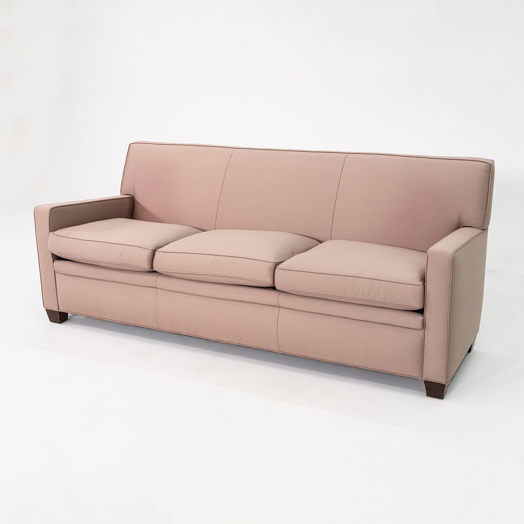 2004 Patrick Naggar for Arc International Three-Seat Twist Sofa in Griege Fabric