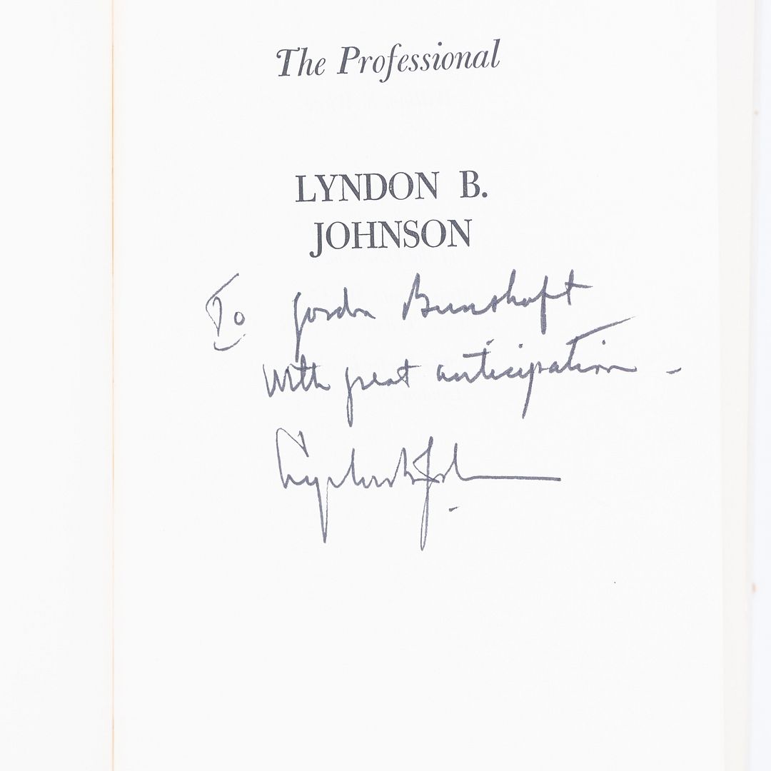 C. 1966 Three Books by President Lyndon B. Johnson Signed and Inscribed to Gordon Bunshaft of SOM