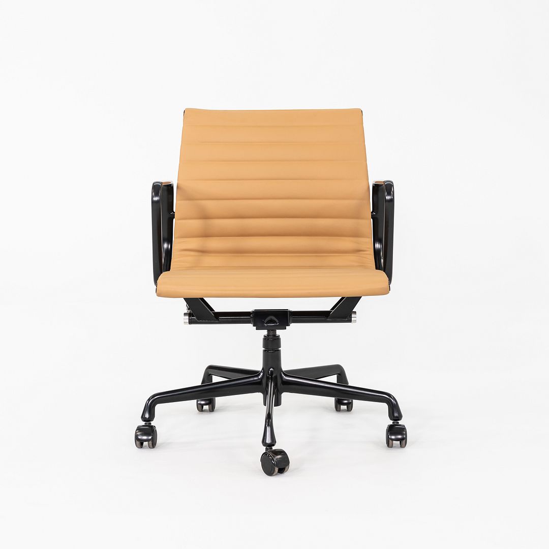 2022 Herman Miller Eames Aluminum Group Management Desk Chair in Tan, 2x Avail