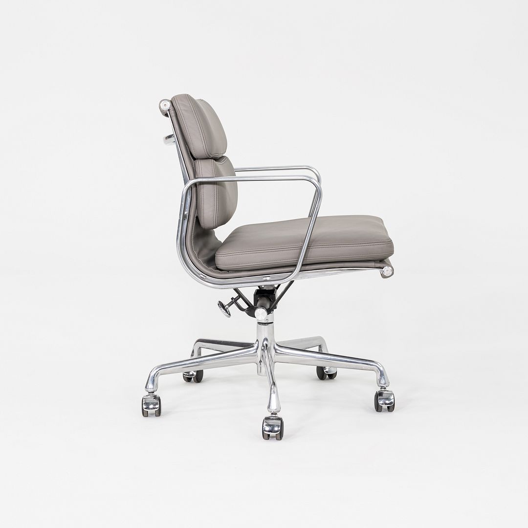 2013 Herman Miller Eames Soft Pad Management Desk Chair Grey Leather 3x Avail