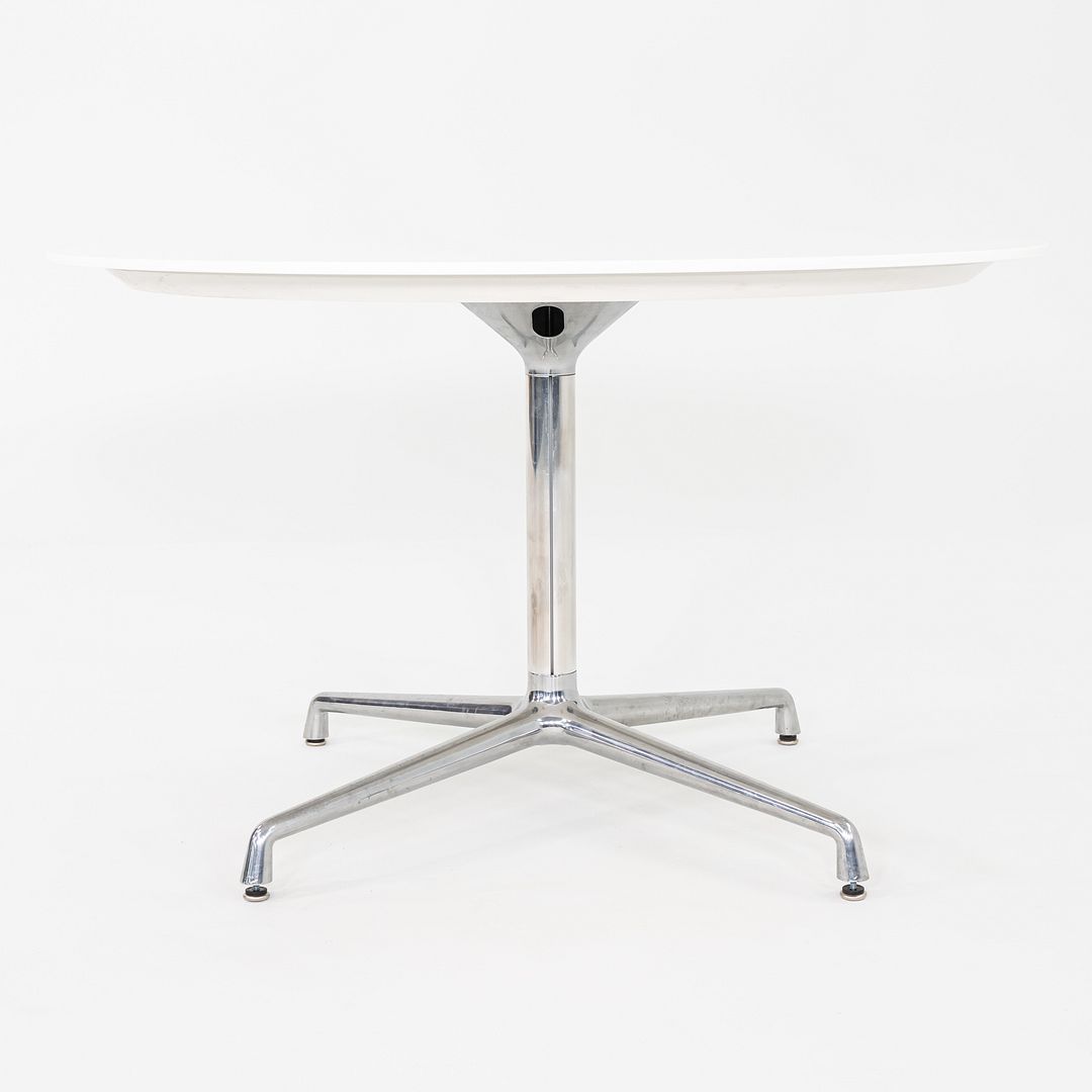 2011 Scott Wilson for Steelcase / Coalesse Round White Laminate Dining Table 48"