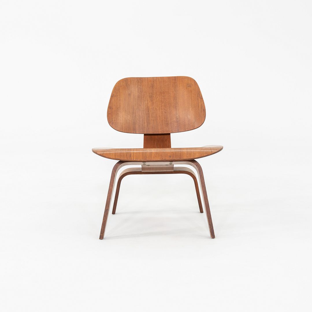 1950s Herman Miller Eames LCW Lounge Chair in Walnut w/ 5-2-4 Screw Pattern